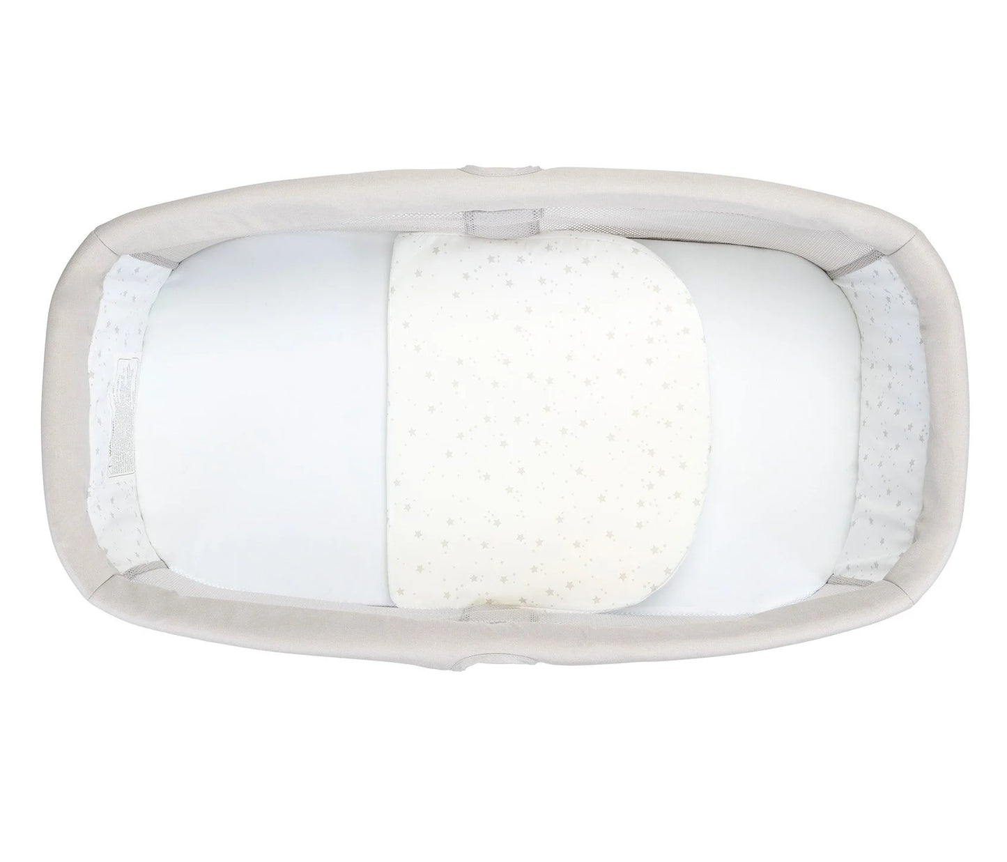 Rectangular light fixture with a white cover on a white background