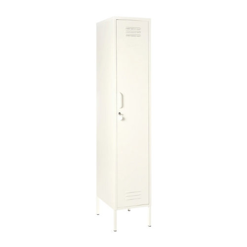 White locker on a white background