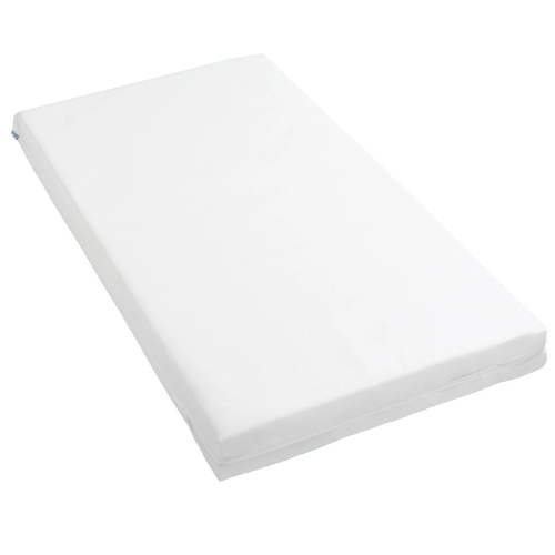 White mattress topper on a white background