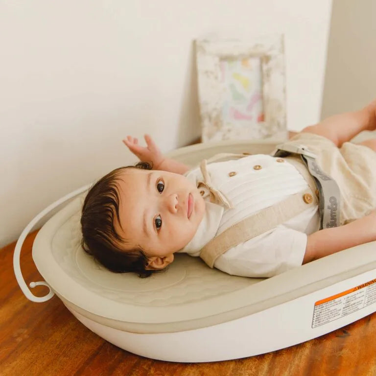 Baby on a changing pad