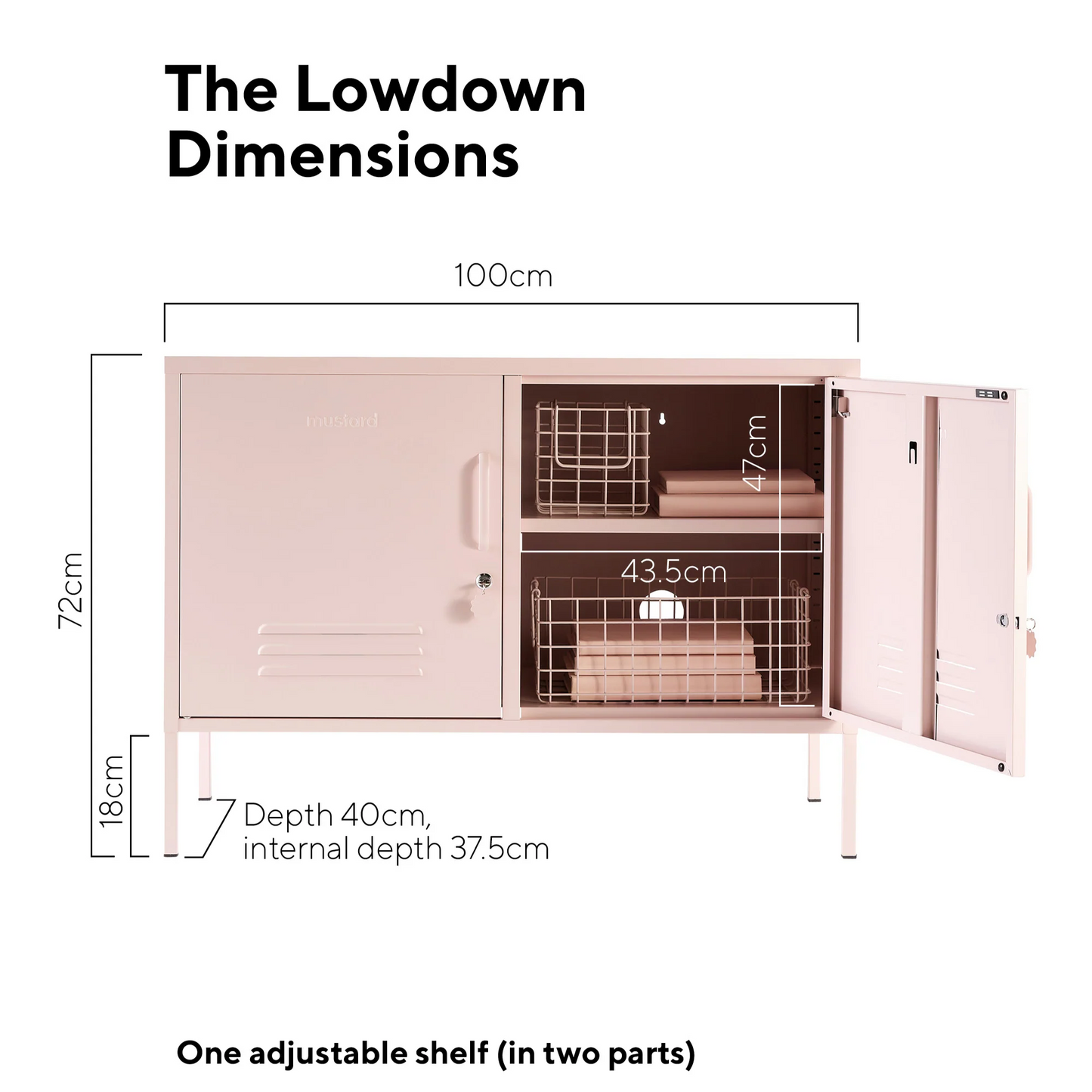 Lowdown locker dimensions
