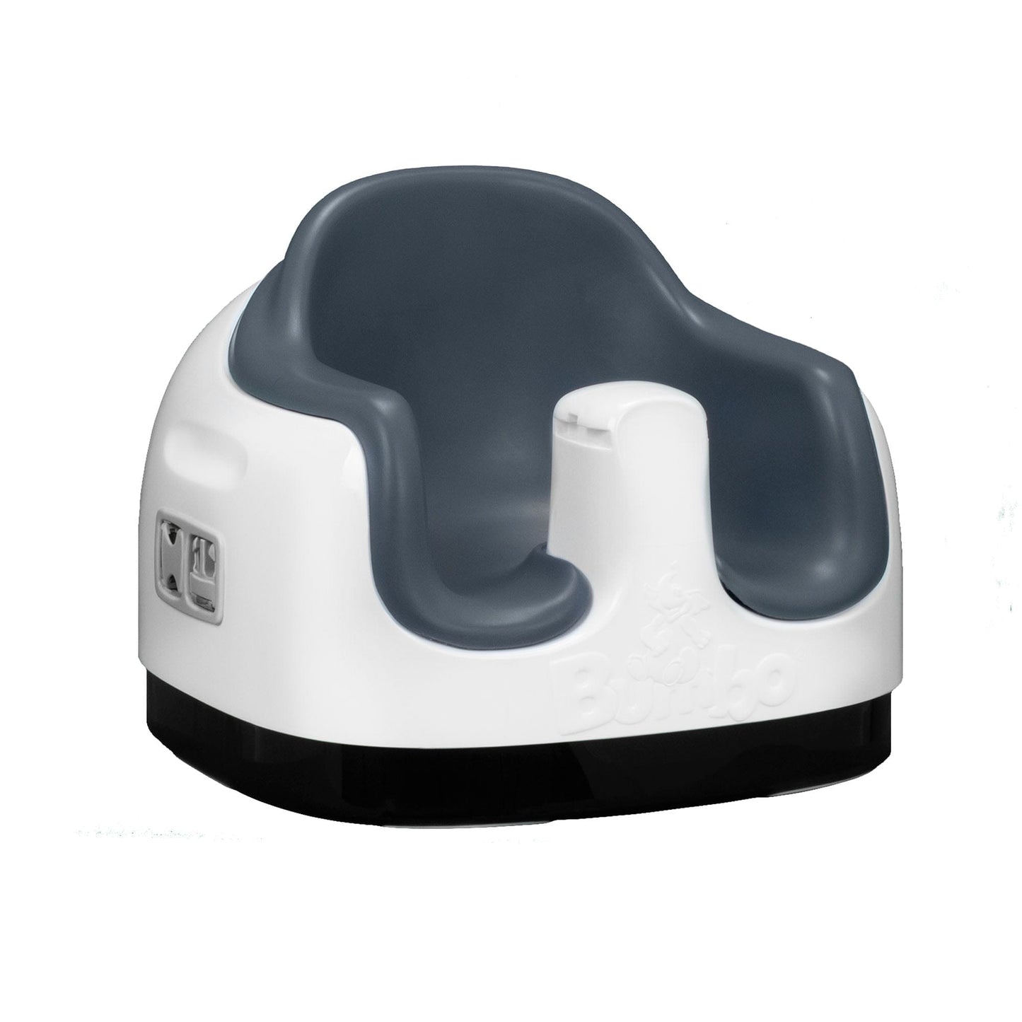 White and gray baby potty seat on a white background