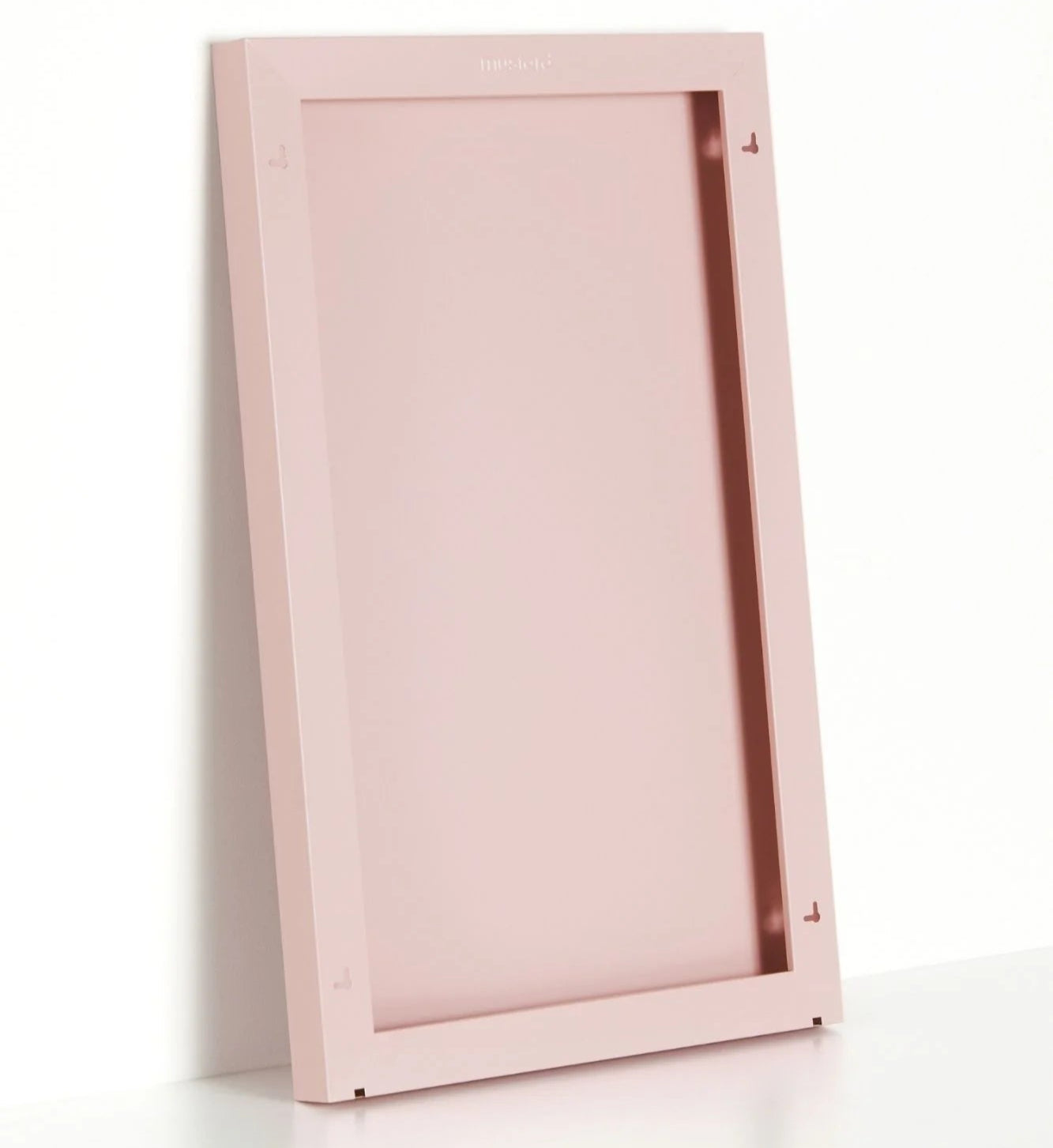 Pink pet door on a white background