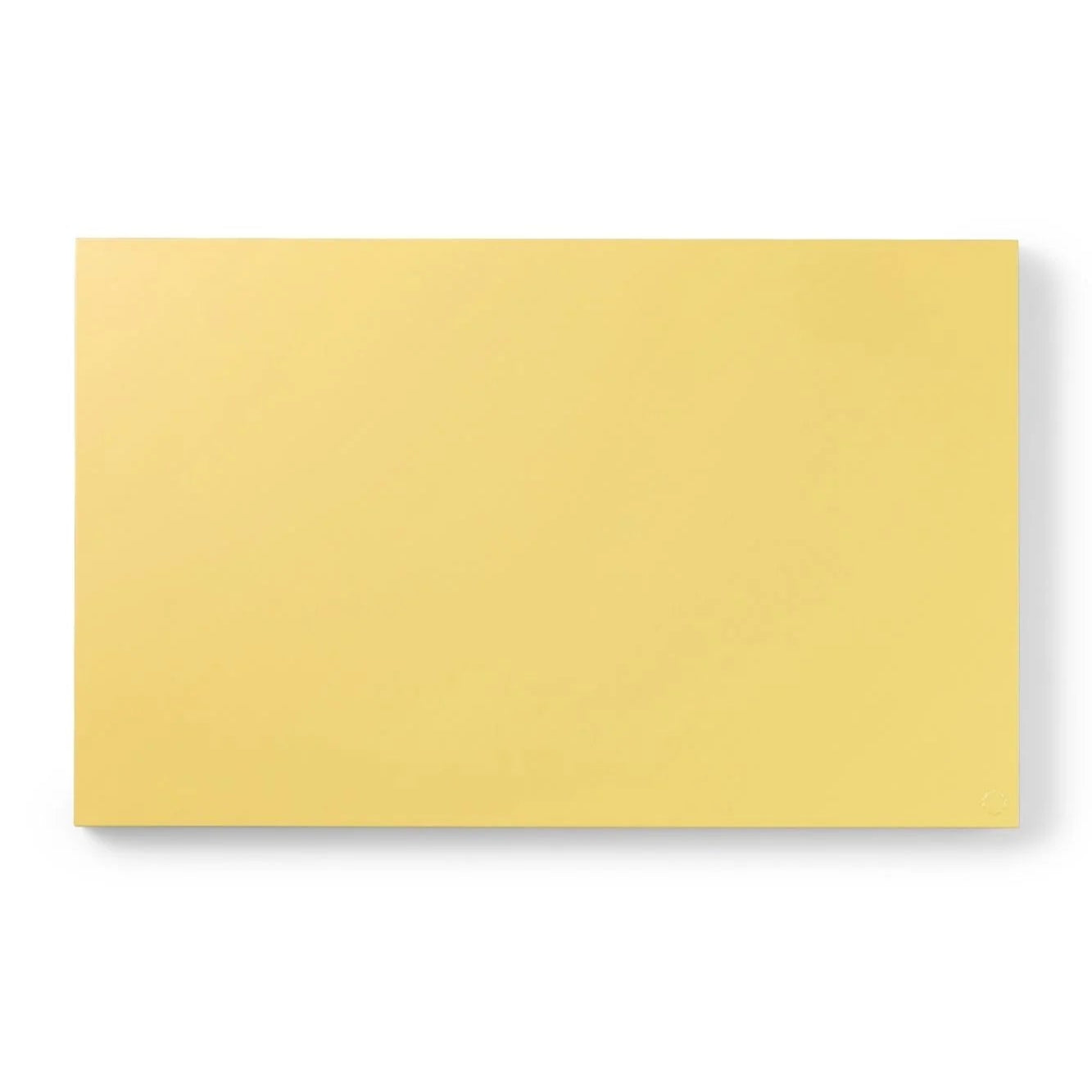 Yellow rectangular object on a white background