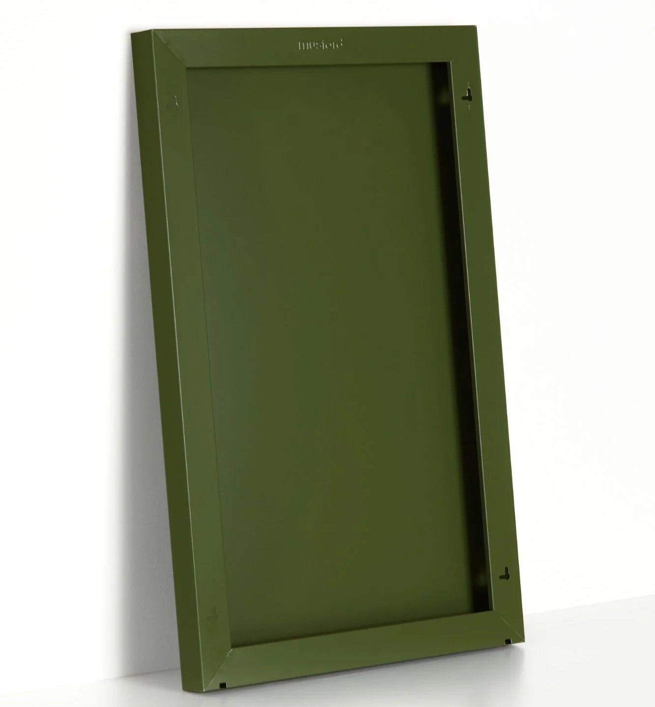 Green pet door on a white background