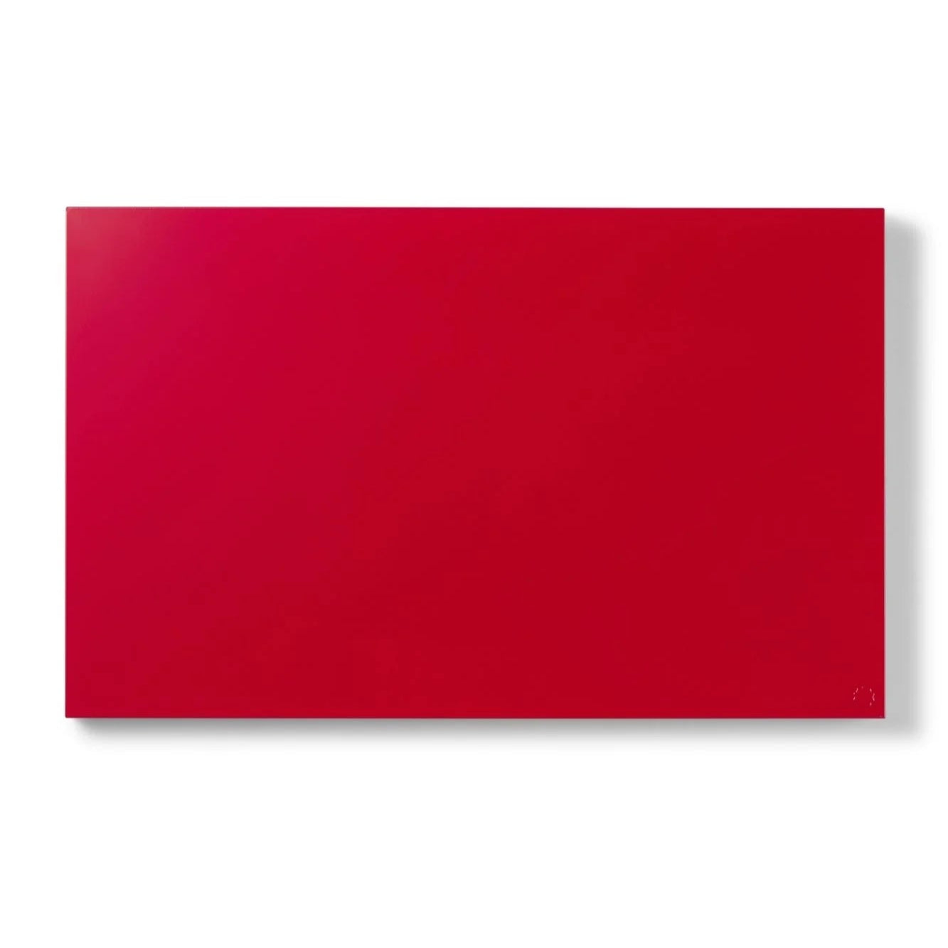 Rectangular red object on a white background
