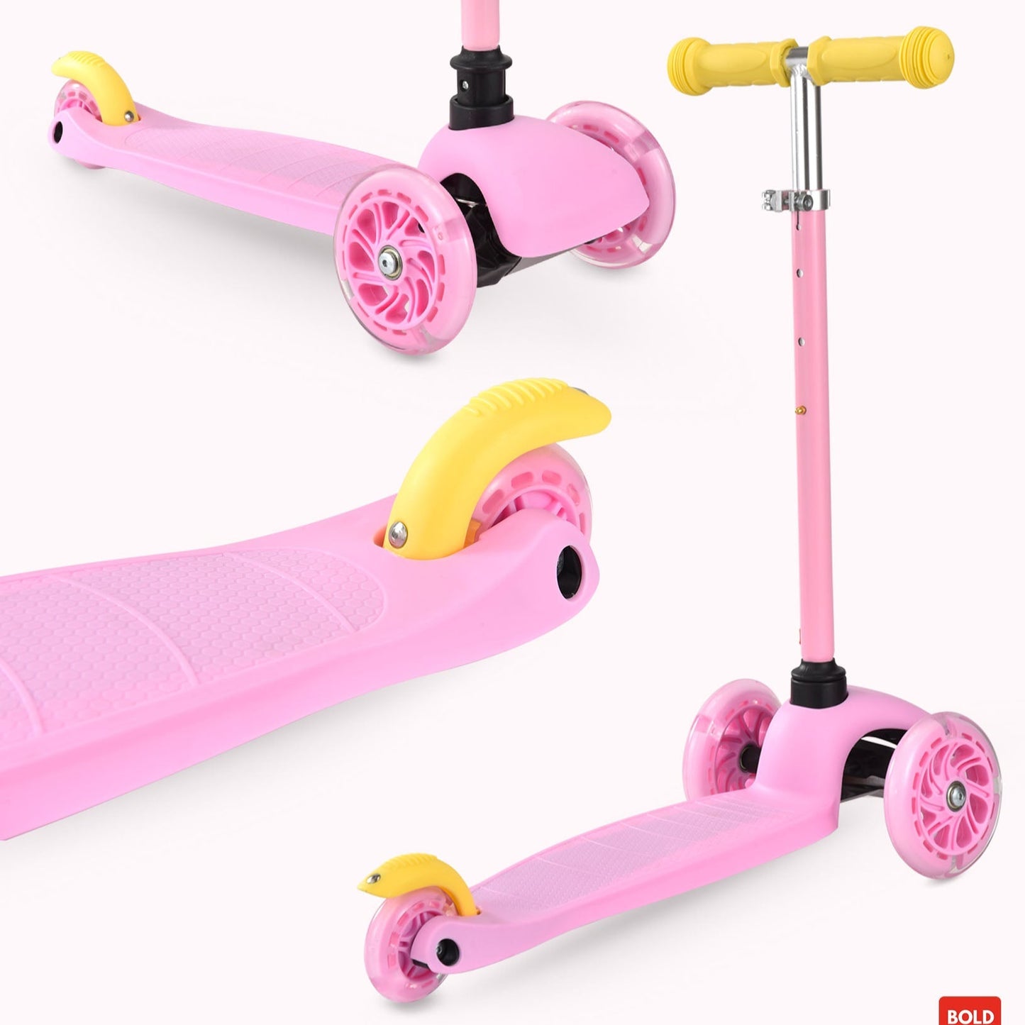 Teeny 3 Wheel Scooter - Pink & Yellow