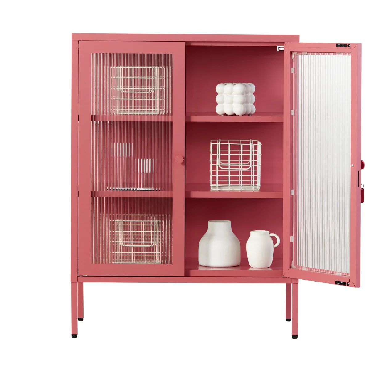 Cabinet in berry pink
