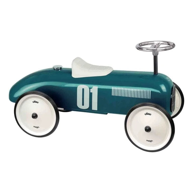 Children's toy car with number 01 on a white background