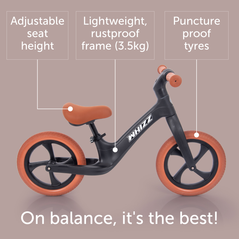 Whizz Balance Bike - Black
