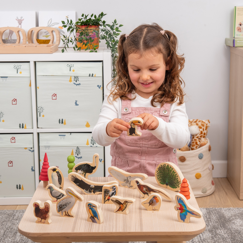 Wooden Animal Figure Blocks Bundle
