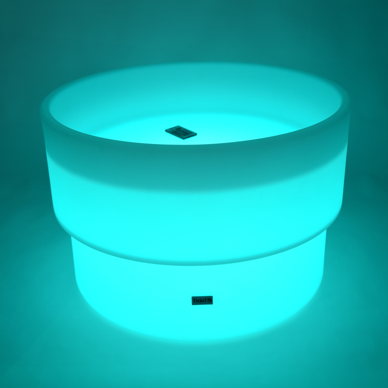 Glowing sensory mood water table