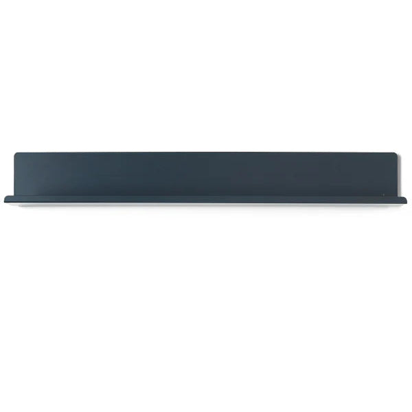 Navy blue rectangular object on a white background