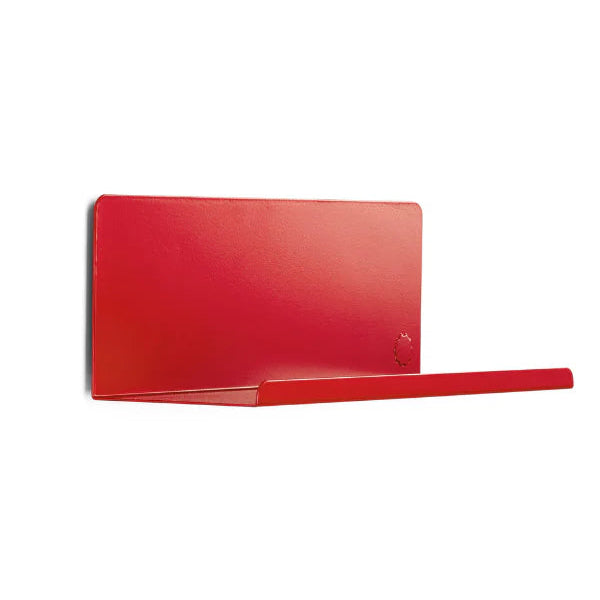 Poppy red shelf