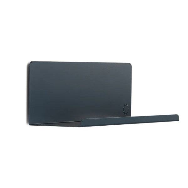 Black electronic device with a long antenna on a white background