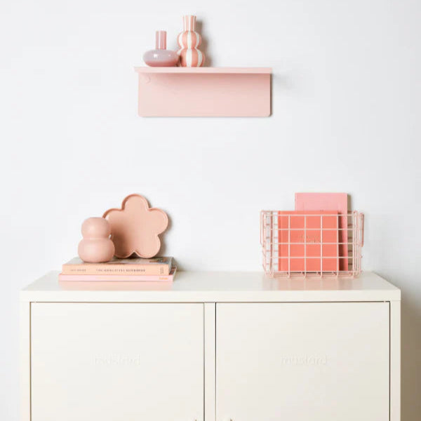 Blush pink shelf