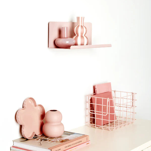 Blush pink shelf