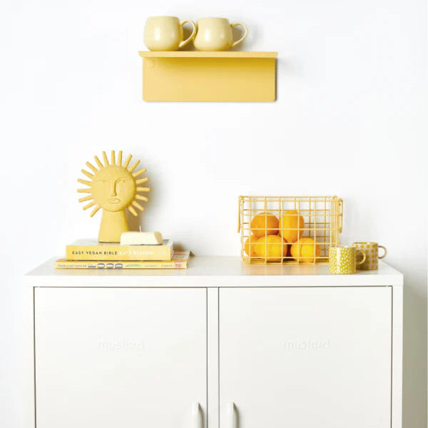 Butter yellow shelf