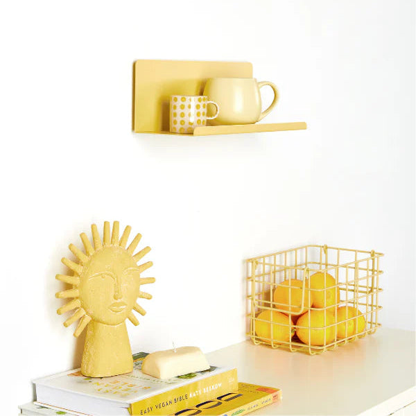Butter yellow shelf