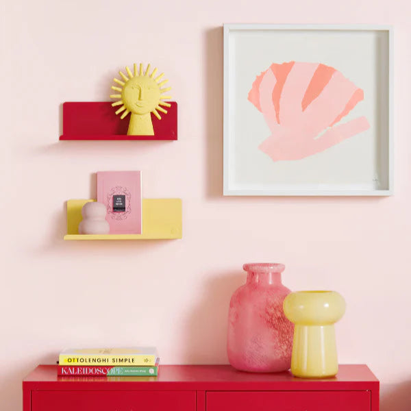 Butter yellow shelf