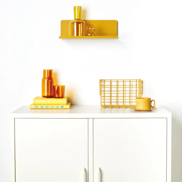 Mustard yellow shelf