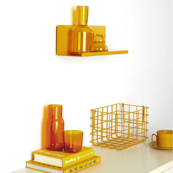 Mustard yellow shelf