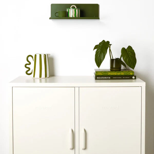 Olive green shelf