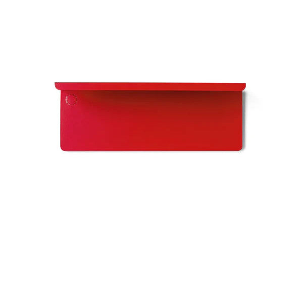 Poppy red shelf