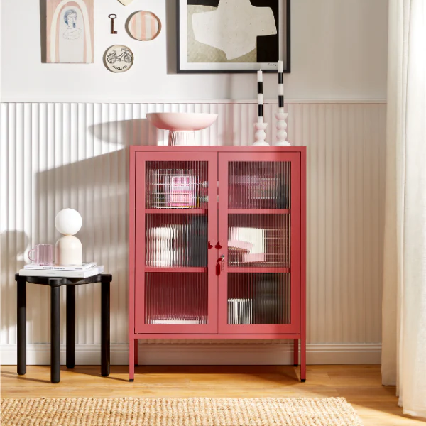 Pink berry cabinet