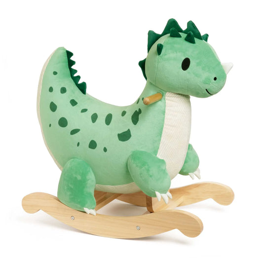 Green dinosaur rocking toy