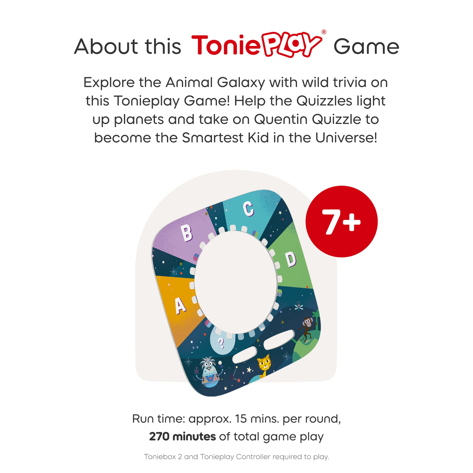 Tonieplay game packaging with colorful design and text about the game
