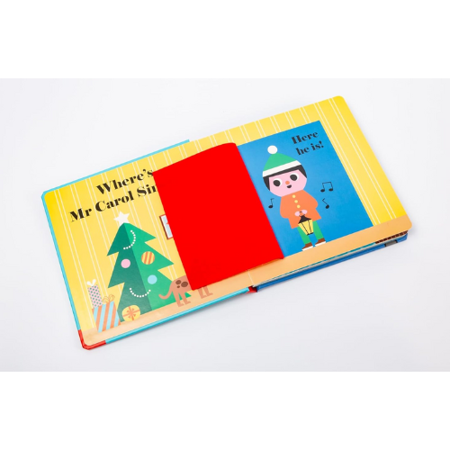 Children's book with colorful illustrations on a white background