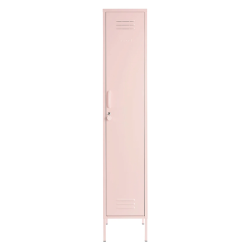 Pink locker on a white background
