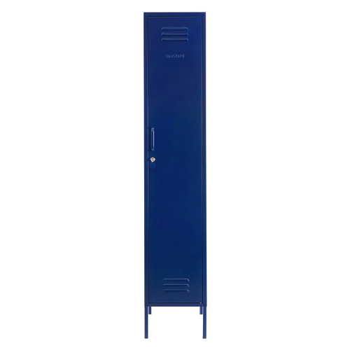 Blue locker on a white background