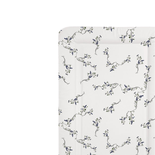 Floral patterned fabric on a white background