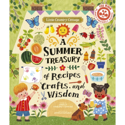 Book cover of 'A Summer Treasury of Recipes, Crafts, and Wisdom' with illustrations of children and nature.
