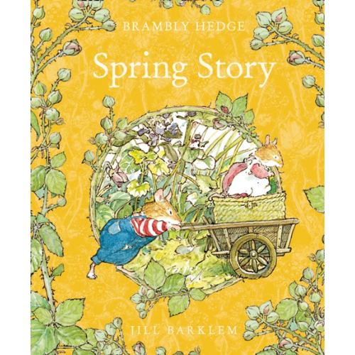Book cover of 'Spring Story' from Brambly Hedge series with illustrated animals and flowers.