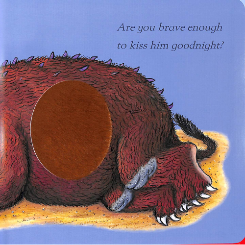 Illustration of a bear with a question about bravery on a blue background