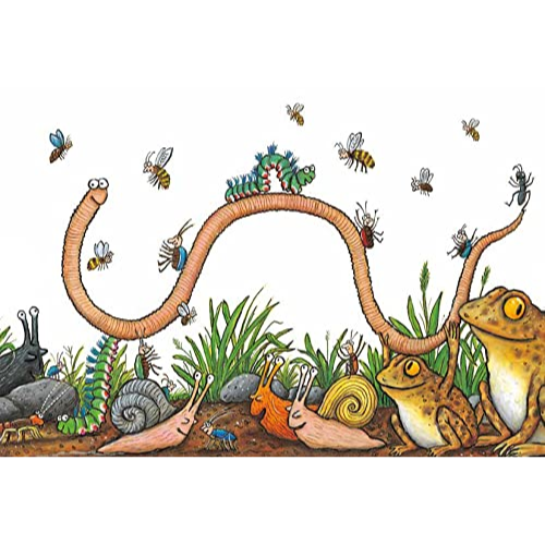 Illustration of various insects and small animals on a white background