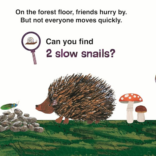 image from book with a drawn hedgehog with text