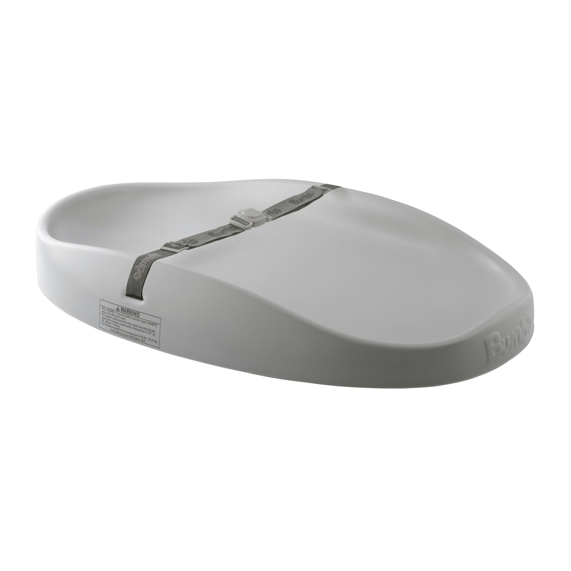 Grey changing pad with strap