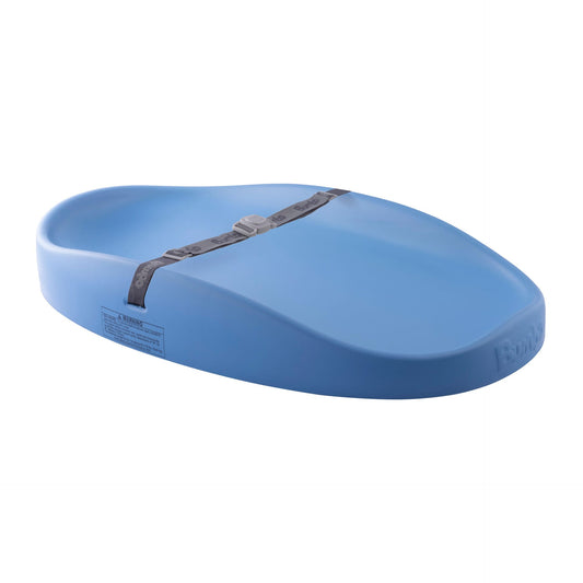 Blue changing pad with strap