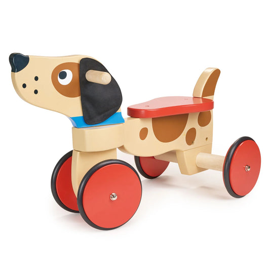 Wooden ride on puppy