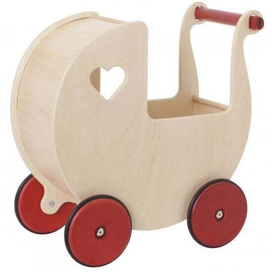 Wooden doll pram