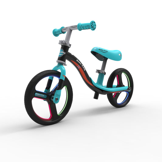 Go Glo Balance Bike - Black & Celeste Green