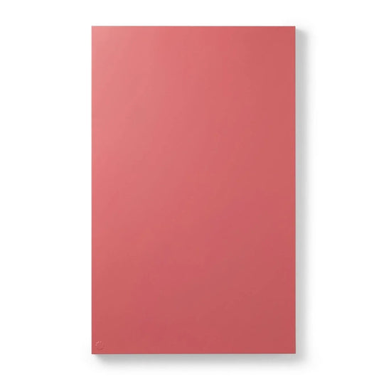 Rectangular red object on a white background