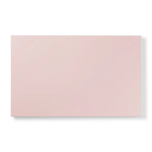 Rectangular pink tile on a white background