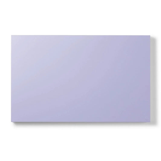 Rectangular purple tile on a white background