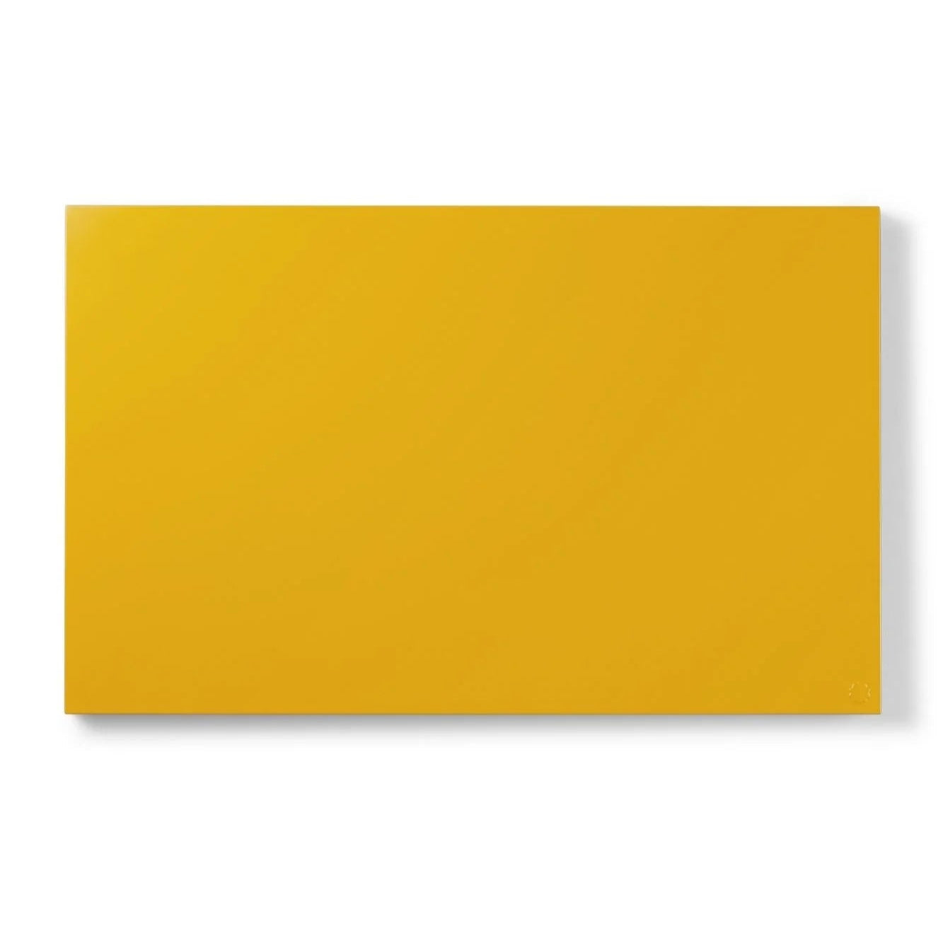 Rectangular yellow tile on a white background