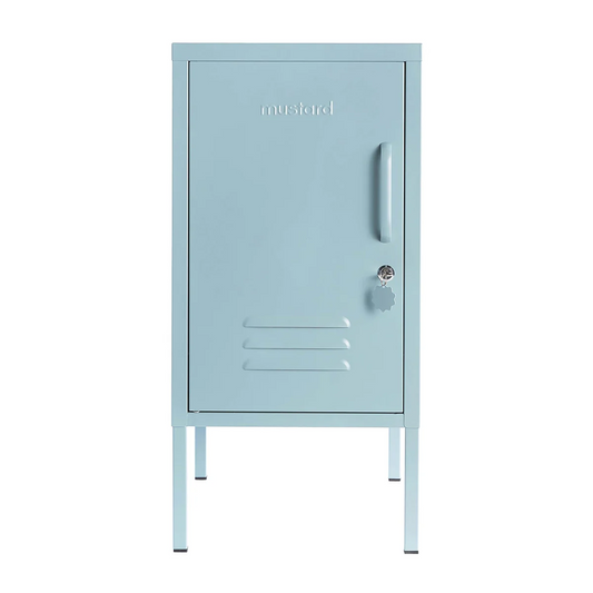 Light blue locker with 'Oxidized' text on a white background